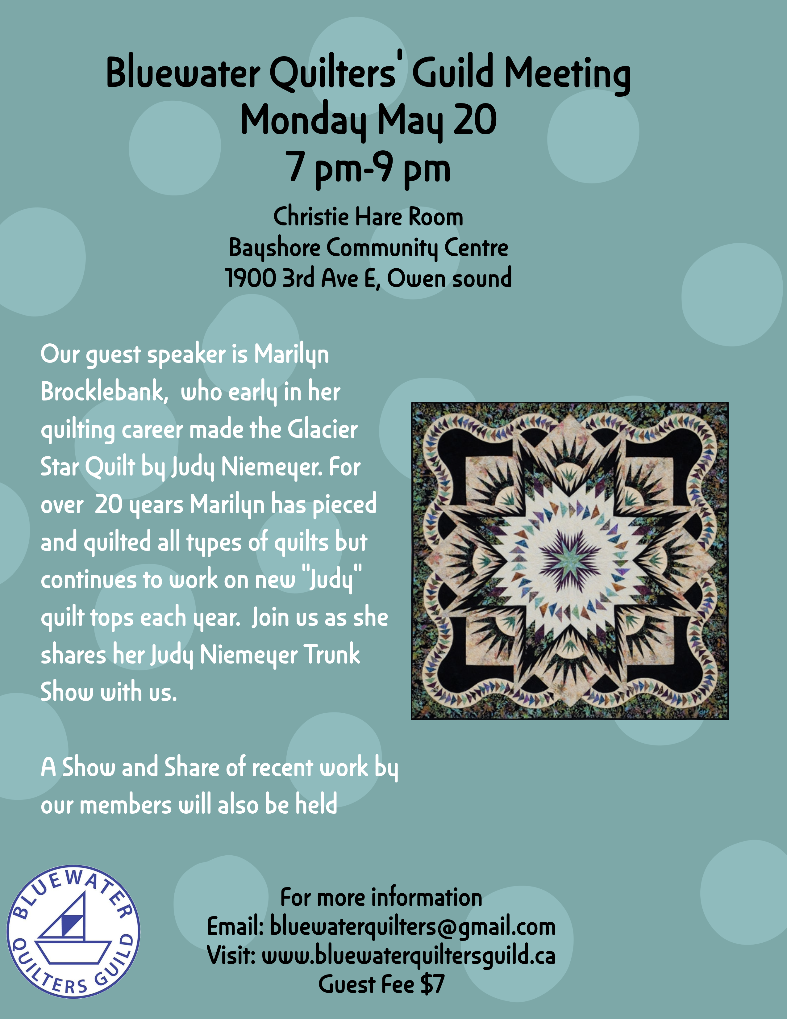 Event image Bluewater Quilters' Guild - May Meeting